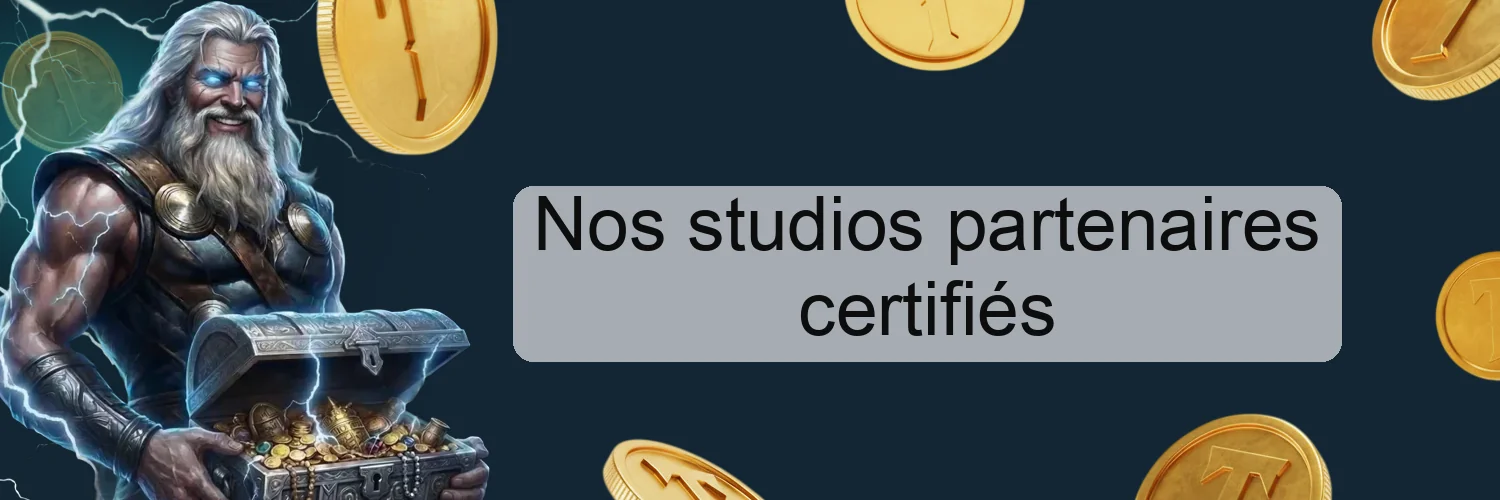 Nos studios partenaires certifiés
